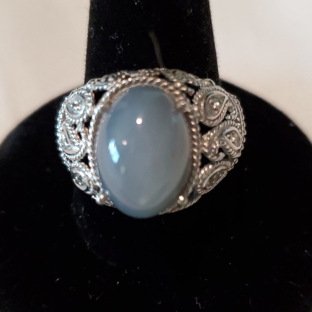 Sri Lankan Titanium Moonstone Ring